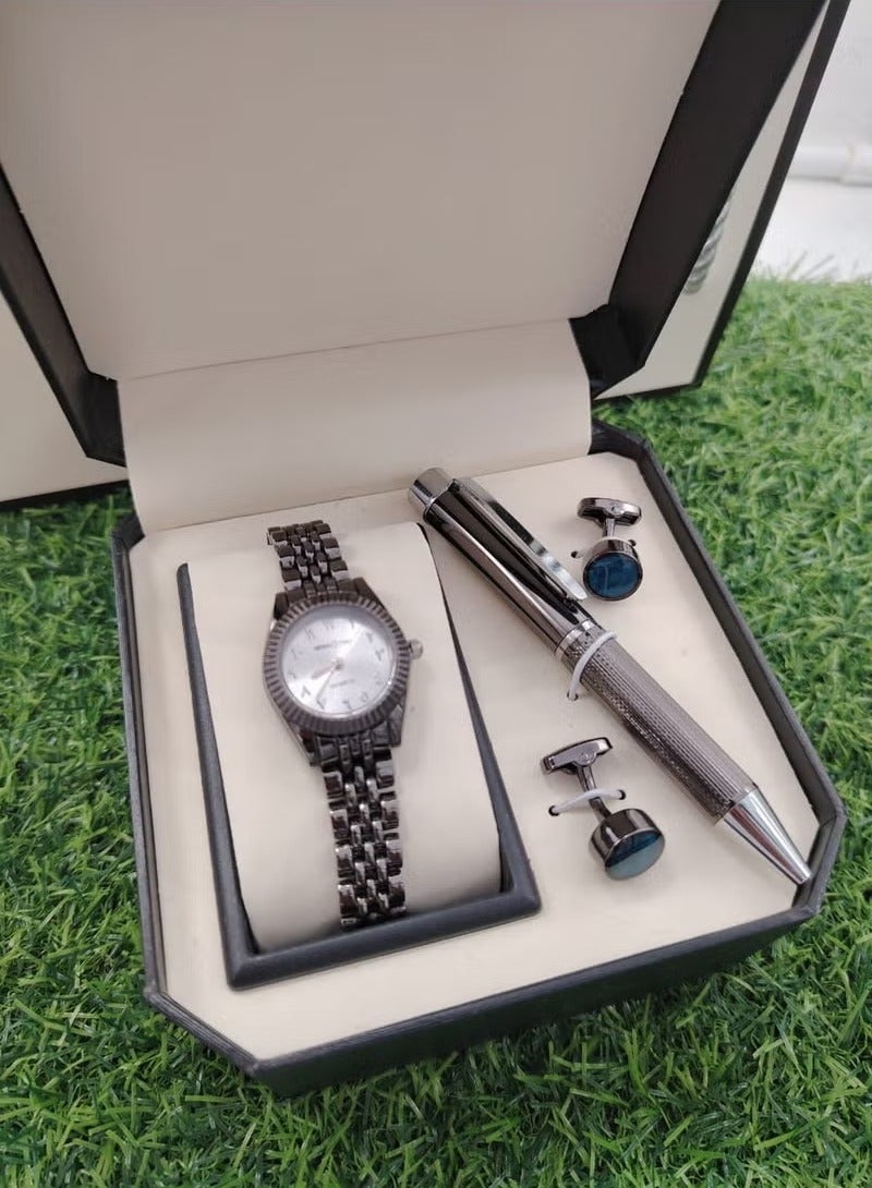 ماكسويل أطقم ماكسويل ولادي بكج كامل قلم ساعة ضد الماء استل مع كبك مع بوكس كامل الملحقات