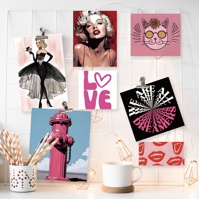 EggSun Vision Board Supplies with 1200+ Images & Quotes Collage Magazine Book, Wall Clip Art Scrapbook Journal Kit for Vision Board Making Beginners Women Men Teen Girls Coquette Room Decors (Preppy) - Image 5