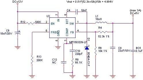 REES52 REES52 3Pcs MP1584EN Mini DCDC 3A Power Buck Adjustable Module 24V to 12V9V5V3V for Applicable to Various Occasions with Strict Requirements on Volume and Weight - Image 5