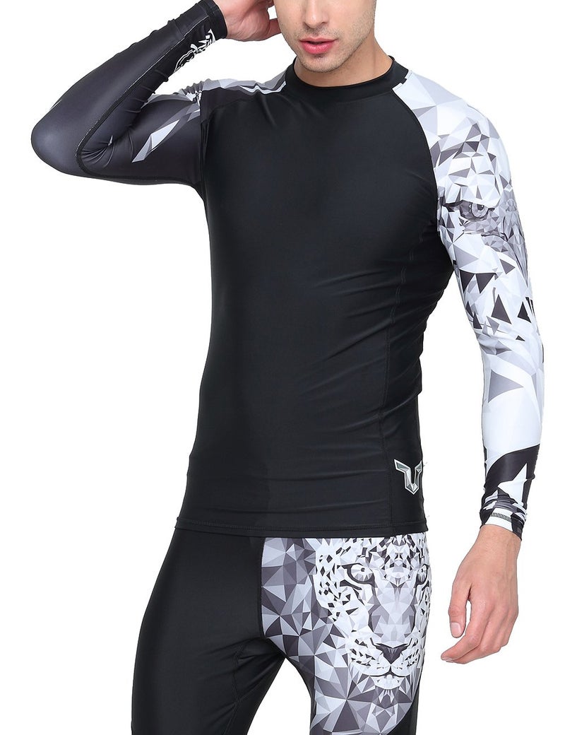 HUGE SPORTS HUGE SPORTS Wildling Series UV Protection Quick Dry Compression Rash Guard (Eagle,XL) - Image 5