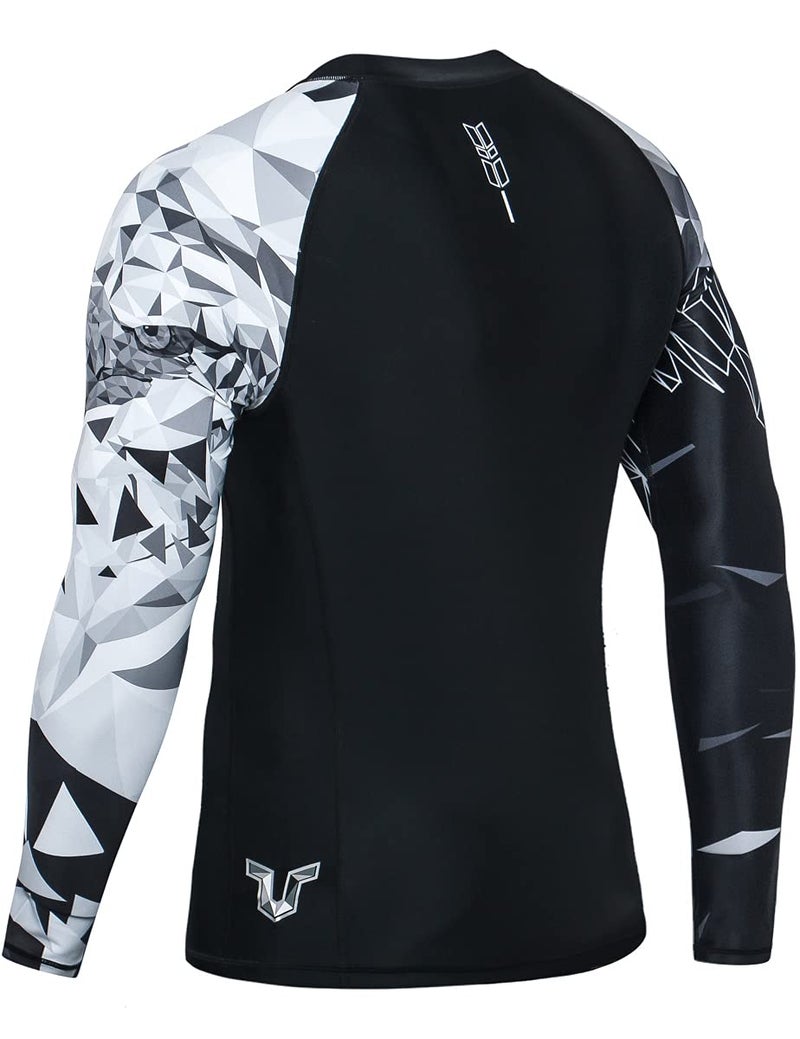 HUGE SPORTS HUGE SPORTS Wildling Series UV Protection Quick Dry Compression Rash Guard (Eagle,XL) - Image 4