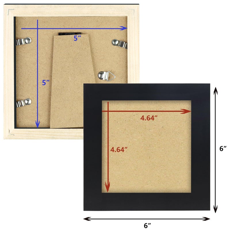 WUTL 5 × 5 إطارات الصور السود - Image 2