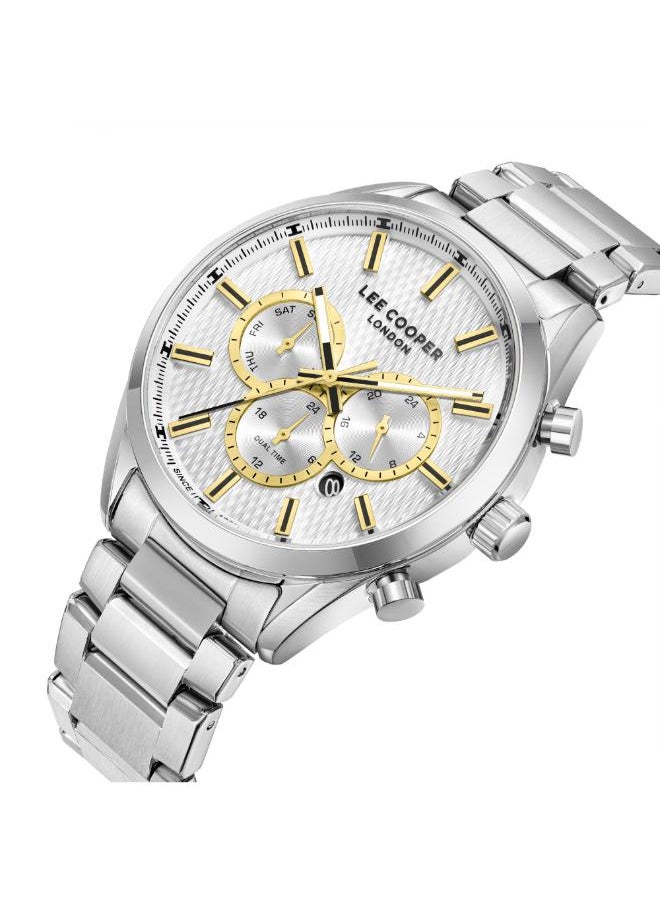 لي كوبر - Men's Multi Function Display Watch With Silver Metal Strap - LC08153.330 - Image 1