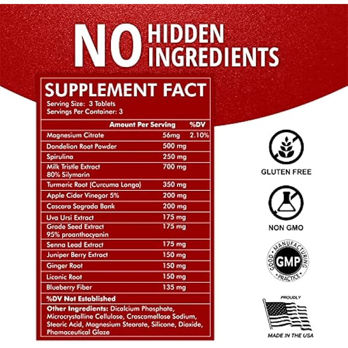 VITINITY 3 Day Detox - Natural Whole Body Detox Pills - Colon Cleanse for Digestive Health - Herbal Supplement for Weight, Bloating, & Constipation Relief - Apple Cider Vinegar & Cayenne Pepper (1) - Image 3