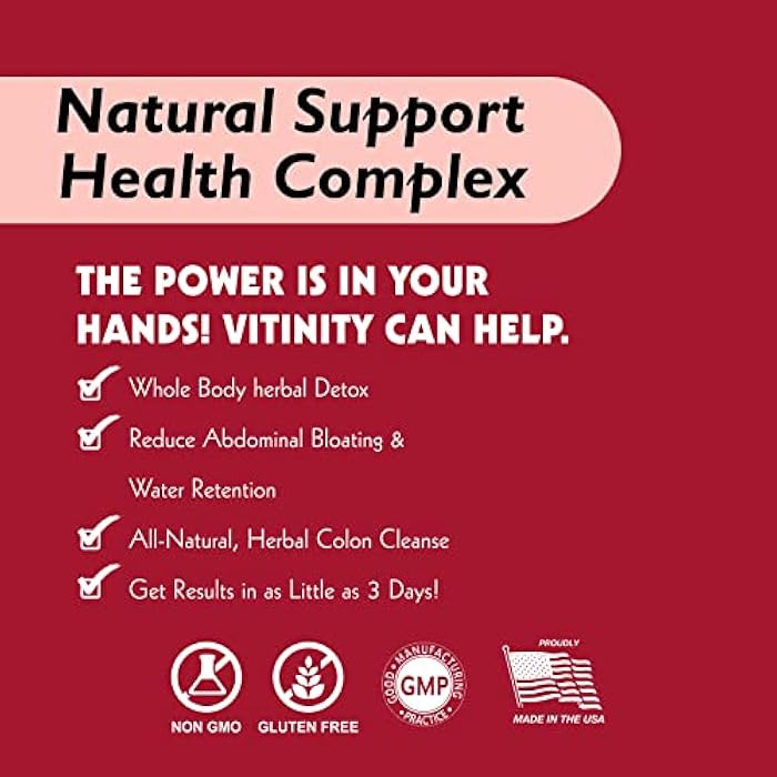 VITINITY 3 Day Detox - Natural Whole Body Detox Pills - Colon Cleanse for Digestive Health - Herbal Supplement for Weight, Bloating, & Constipation Relief - Apple Cider Vinegar & Cayenne Pepper (1) - Image 4