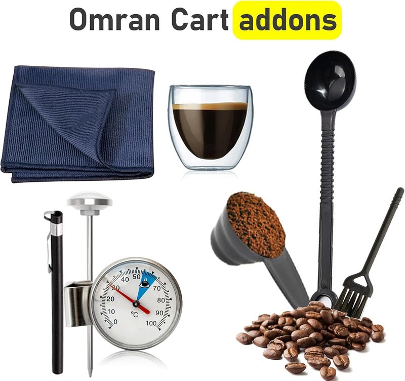 عمران كارت إصدار خاص من Omran Cart، مجموعة تحضير قهوة بالصب 13 قطعة – تجربة تحضير قهوة يدوية كاملة - Image 4