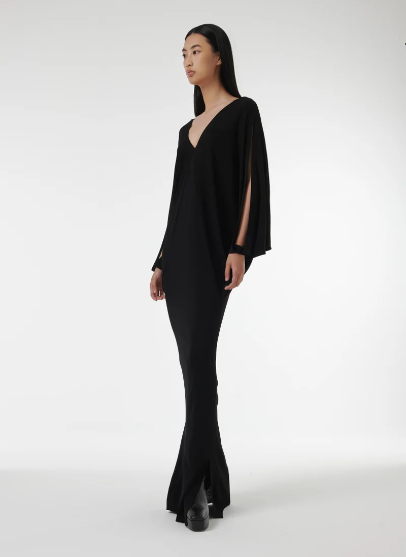 leem Knitted Batwing Sleeve Kaftan