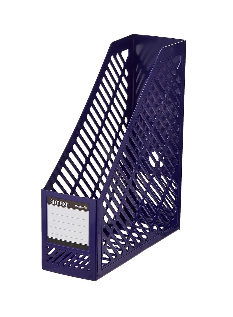 Maxi Plastic Magazine Holder Blue - Image 2