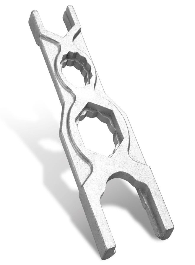 Yaocom 7-3/4 Spud Wrench Flush Valve Wrench Ergonomic Multiple Wrenches for Servicing and Installing Flushometers Spud with Smooth Jawed for Preventing Chrome Damage - Image 1