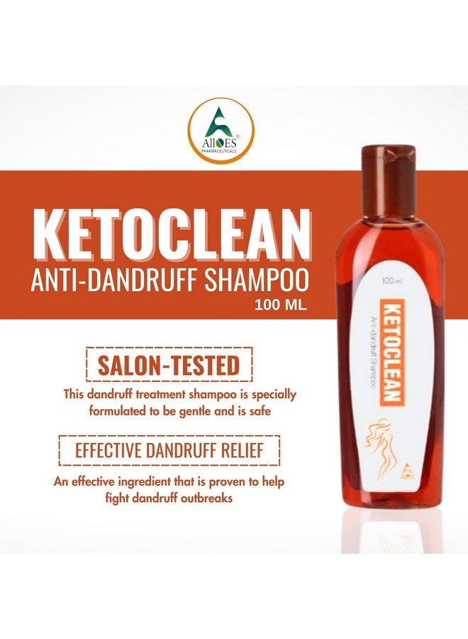 ALLOES PHARMACEUTICALS ALLOES PHARMACEUTICALS Anti-Dandruff Ketoclean Shampoo Treatment for Long-Lasting Relief of Itching and Flaking Scalp - 100 ML  - Image 3