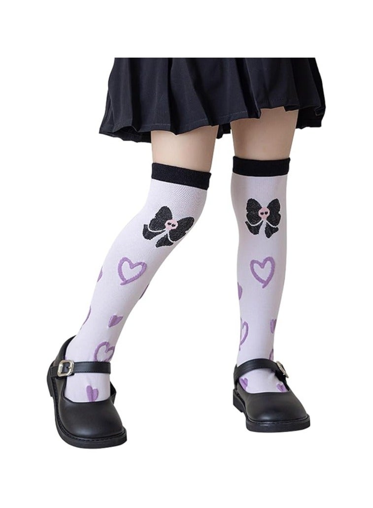 عام جوارب كارتون كرومي كارتون كرومي لطيفة وجديدة كاجوال كاجوال كاجوال تنورة عالية الكاحل جوارب لطيفة للأطفال الكبار جوارب بنات كبيرة - Image 3