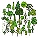 Tayfremn 30pcs Model Trees Train Railroad Scenery Architecture Trees Mixed Model Tree Fake Trees for DIY Crafts Building Model Scenery Landscape Decoration 1579 inch420cm - Image 3