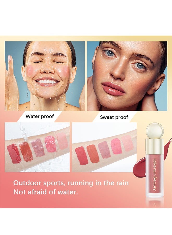 lakerain Natural Light l Liquid Highlighter，Velvet Liquid Blush lightweight，Long Lasting，Create a Natural and Vibrant Makeup #02 - Image 4