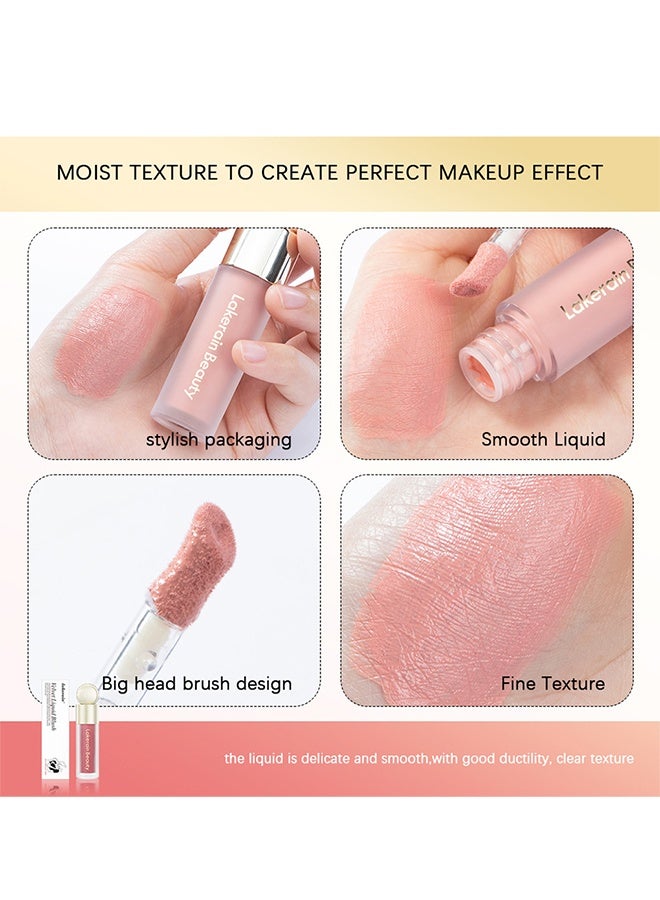 lakerain Natural Light l Liquid Highlighter，Velvet Liquid Blush lightweight，Long Lasting，Create a Natural and Vibrant Makeup #02 - Image 5