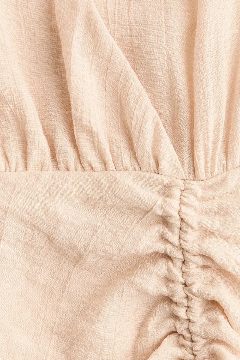 H&M Drawstring-detail balloon-sleeved dress