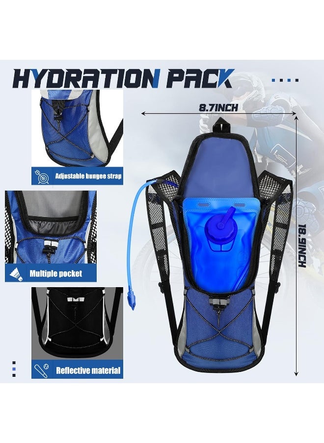 Reginary 2 Pack Hydration Backpack Pack with 2L Water Bladder, Hiking Backpack with Hydration Bladder Water Rucksack Backpack Bladder Bag Cycling Bicycle Bike/Hiking Climbing Pouch  - Image 1