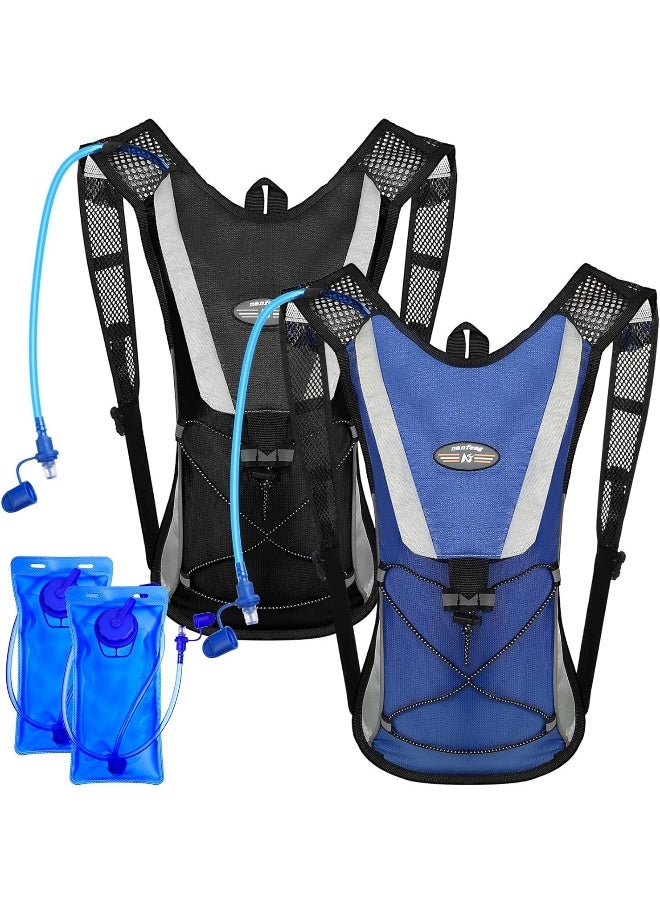 Reginary 2 Pack Hydration Backpack Pack with 2L Water Bladder, Hiking Backpack with Hydration Bladder Water Rucksack Backpack Bladder Bag Cycling Bicycle Bike/Hiking Climbing Pouch  - Image 3
