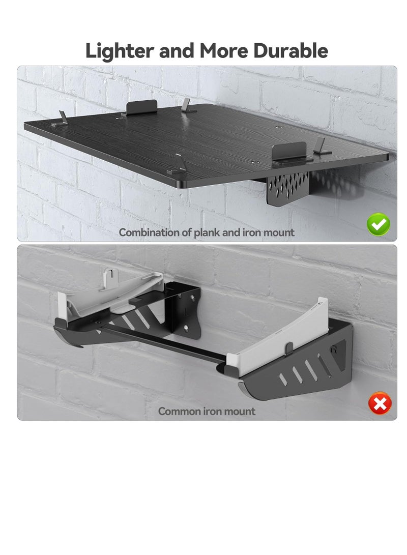 Kosker PS5 Wall Mount Kit Horizontal, PS5 Shelf Wall Mount Horizontal for PS5 Disc & Digital, PS5 Accessories Base Stand, Upgraded Floating PS5 Wall Mount with Screw Fixing  - Image 5