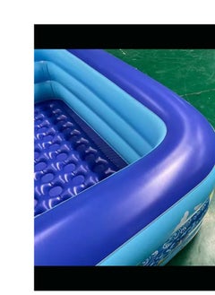 150X105X50CM Rectangle Non-Slip Kid Swimming Pool with Inflatable Elastic Base,Inflatable Kiddie Pool Fun Outdoor Water Toys for Girls Boys - pzsku/ZC237B308E0BDF564BA75Z/45/_/1734265182/92336d0a-82be-4a9e-a0ff-d85e66366e59