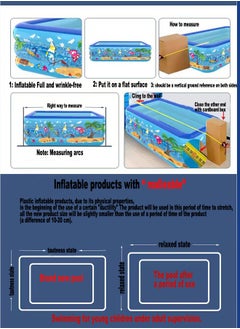 150X105X50CM Rectangle Non-Slip Kid Swimming Pool with Inflatable Elastic Base,Inflatable Kiddie Pool Fun Outdoor Water Toys for Girls Boys - pzsku/ZC237B308E0BDF564BA75Z/45/_/1734265239/4519951f-4281-4dca-8069-0870b972e5bd