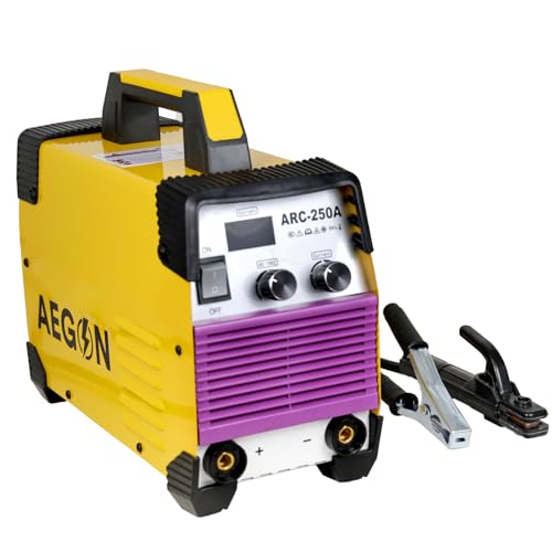 AEGON 250-A Inverter ARC Welding Machine (IGBT) 250A SINGLE PHASE with Hot Start, Anti-Stick, Arc Force Controller, LCD Display, Portable Welder for Home & Professional Uses - 6 Months Warranty - Image 2