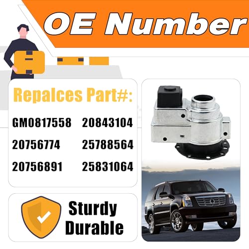 LEVANLIGHT GM0817558 Door Mirror Power Folding Motor Left/Right Compatible with GMC Sierra Yukon Chevy Silverado Suburban Tahoe Cadillac Escalade 2007-2013, Replaces# 20756891, ‎20756774 - Image 2