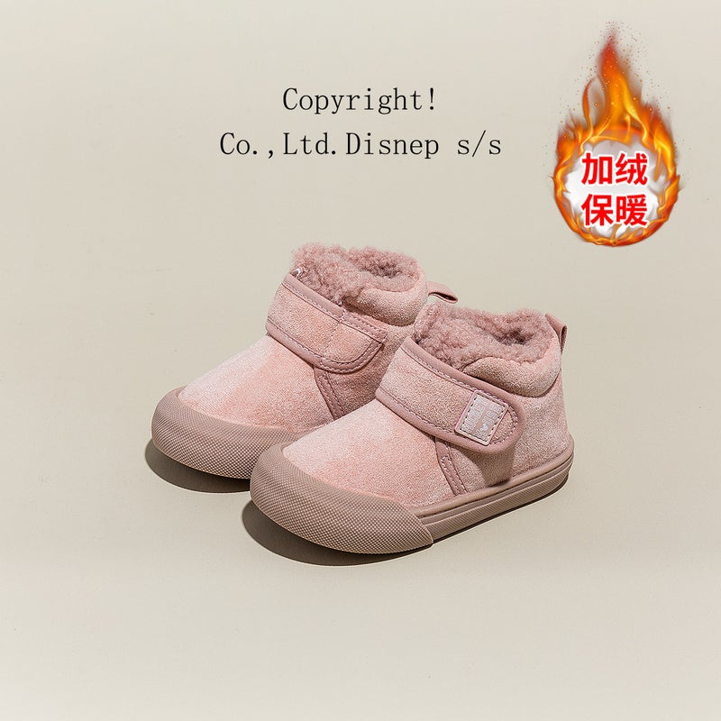 Disney Children'S Shoes Winter New Velvet Cotton Shoes Baby Toddler Shoes Soft Sole Children'S Non-Slip Indoor Baby Girl Shoes - Image 4
