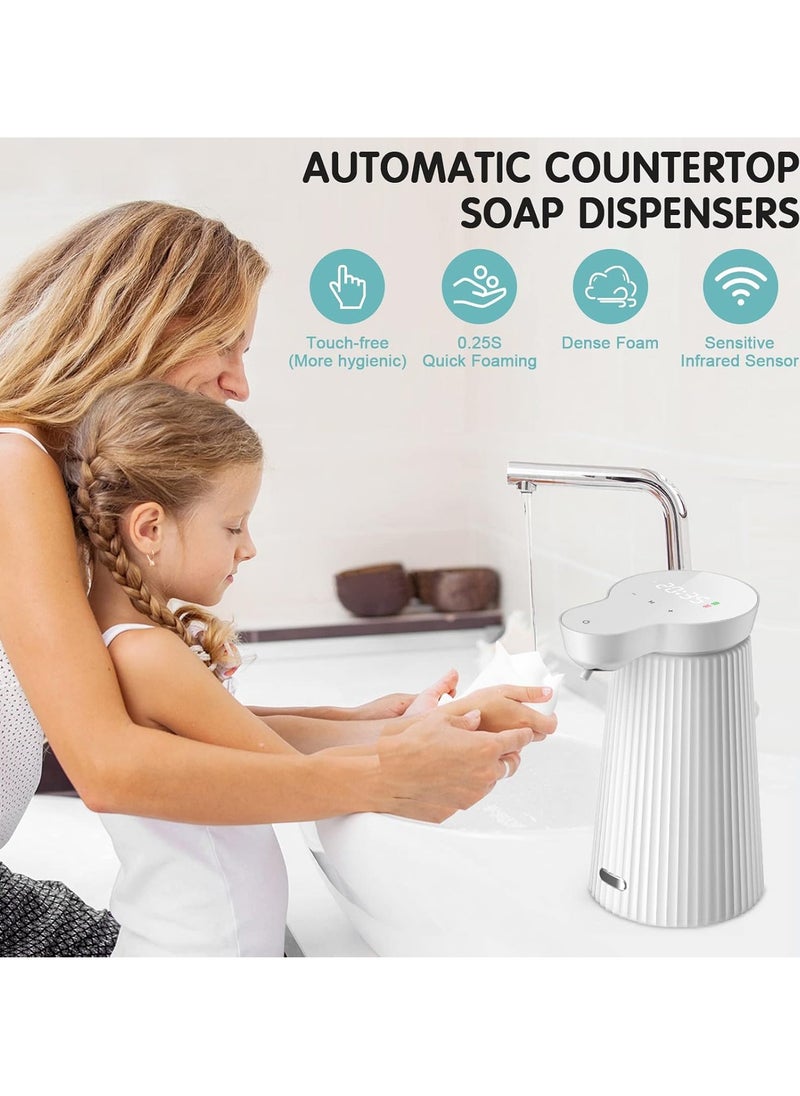 Sharpdo Automatic Smart Sensor Foaming Soap Dispenser Touchless Three-level Adjustment Auto Liquid Soap Dispenser For Bathroom Kitchen Washroom USB Rechargeable  - Image 1