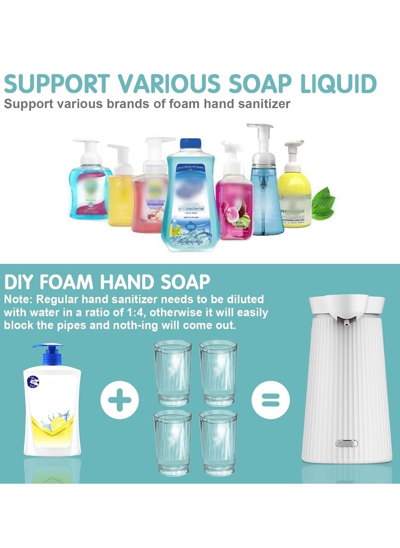 Sharpdo Automatic Smart Sensor Foaming Soap Dispenser Touchless Three-level Adjustment Auto Liquid Soap Dispenser For Bathroom Kitchen Washroom USB Rechargeable  - Image 2