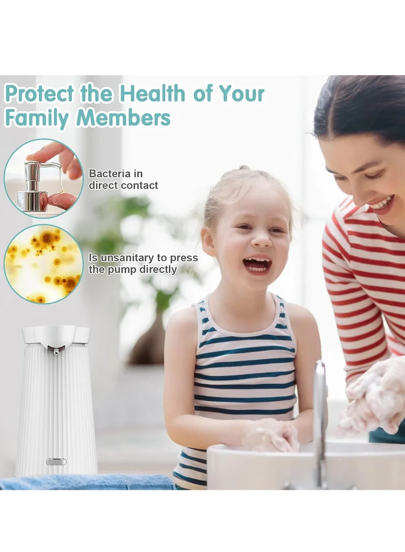 Sharpdo Automatic Smart Sensor Foaming Soap Dispenser Touchless Three-level Adjustment Auto Liquid Soap Dispenser For Bathroom Kitchen Washroom USB Rechargeable