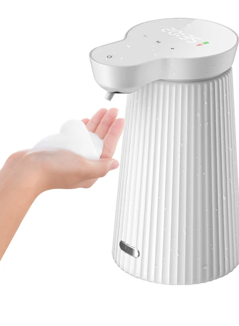 Sharpdo Automatic Smart Sensor Foaming Soap Dispenser Touchless Three-level Adjustment Auto Liquid Soap Dispenser For Bathroom Kitchen Washroom USB Rechargeable