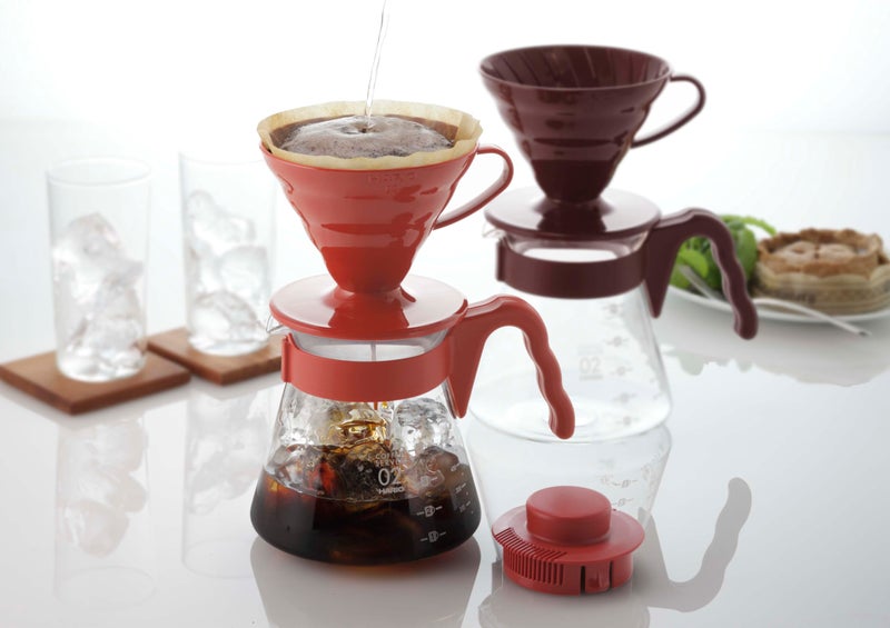 Hario V60 Pour Over Coffee Starter Set, Size 02, Red - Image 3