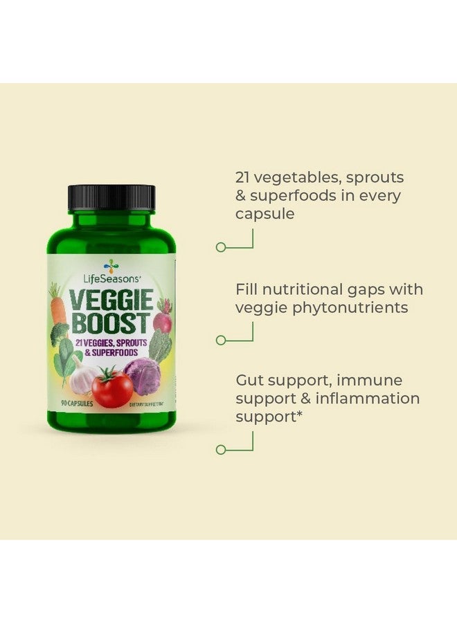 LifeSeasons مكملات فواكه وخضروات لايف سيزونز - 40 نوع من الأطعمة الخارقة من الفواكه والخضروات - دعم غذائي للمناعة والعافية - فيتامينات ومعادن ومضادات أكسدة - قوة 3X - 90 حبة (عبوة من 2)  - Image 4