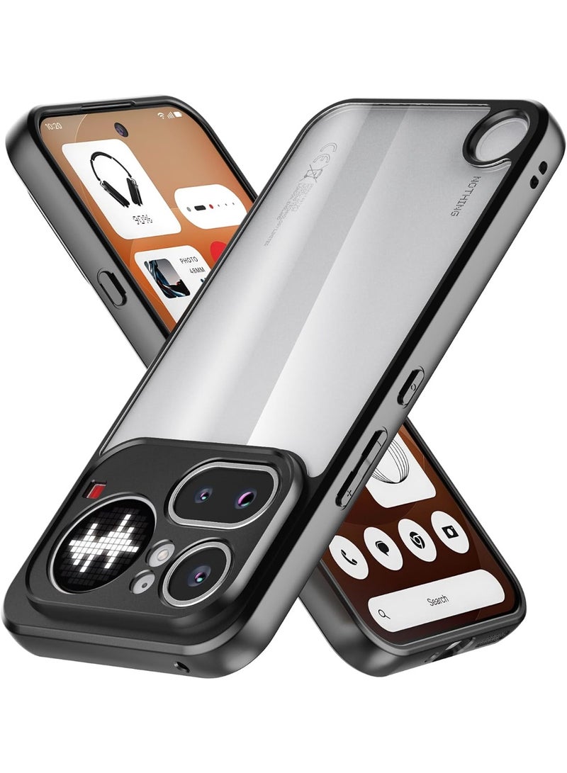 Case for Nothing Phone 4a Pro Shockproof Crystal Clear Hard Back Cover [Anti-Yellowing] Case 360 Degree Protection TPU Bumper Transparent Back Cover Case - Image 1