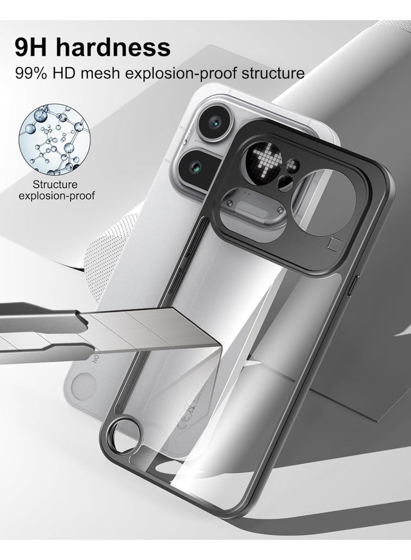 Case for Nothing Phone 4a Pro Shockproof Crystal Clear Hard Back Cover [Anti-Yellowing] Case 360 Degree Protection TPU Bumper Transparent Back Cover Case - Image 2
