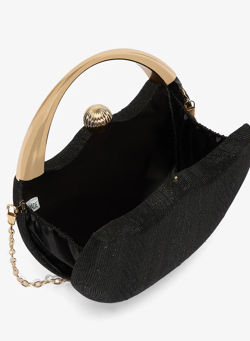 Khizana  Gold Ring Handle Statement Clutch for Women | Best Price UAE