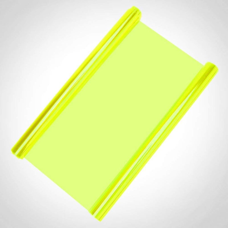Spedy High Gloss Vinyl Tint Smoke Film (Fluorescent Yellow, 30X60 cm) Article No.302 - Image 1