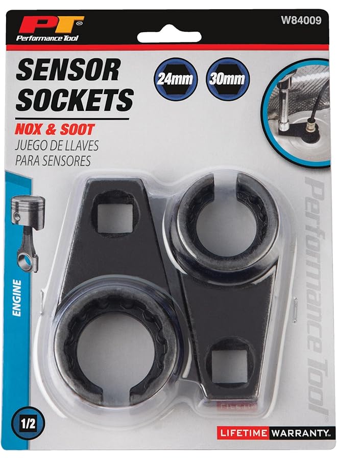 Performance Tool W84009 Nox & Soot Sensor Crow Foot Removal Tool For Dodge Diesels - 1/2-Inch Hex With 6 And 12 Pt Sp Grip Drive - Image 4