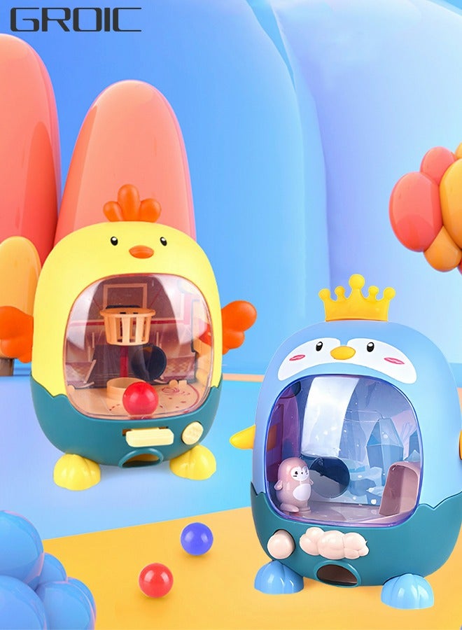 GROIC 2Pcs Mini Basketball Shooting Games and Football Shooting Games Desktop Arcade Finger Ejecting Game, Desk Games Parent-Child Interactive Educational Toys - Image 1