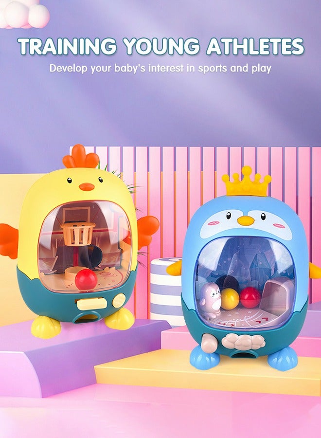 GROIC 2Pcs Mini Basketball Shooting Games and Football Shooting Games Desktop Arcade Finger Ejecting Game, Desk Games Parent-Child Interactive Educational Toys - Image 3