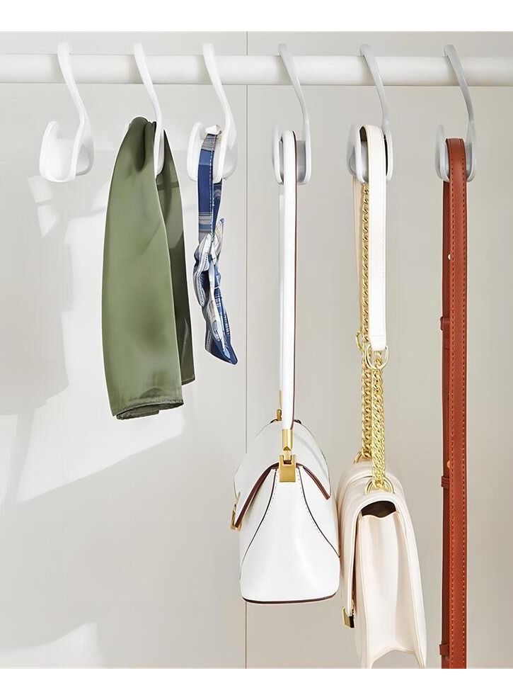 2 PCS Hanging Handbag Purse Organizer for Closet, Purse Bag Storage Holder for Wardrobe Closet Space Saving Purse Organizers System Grey  - Image 4