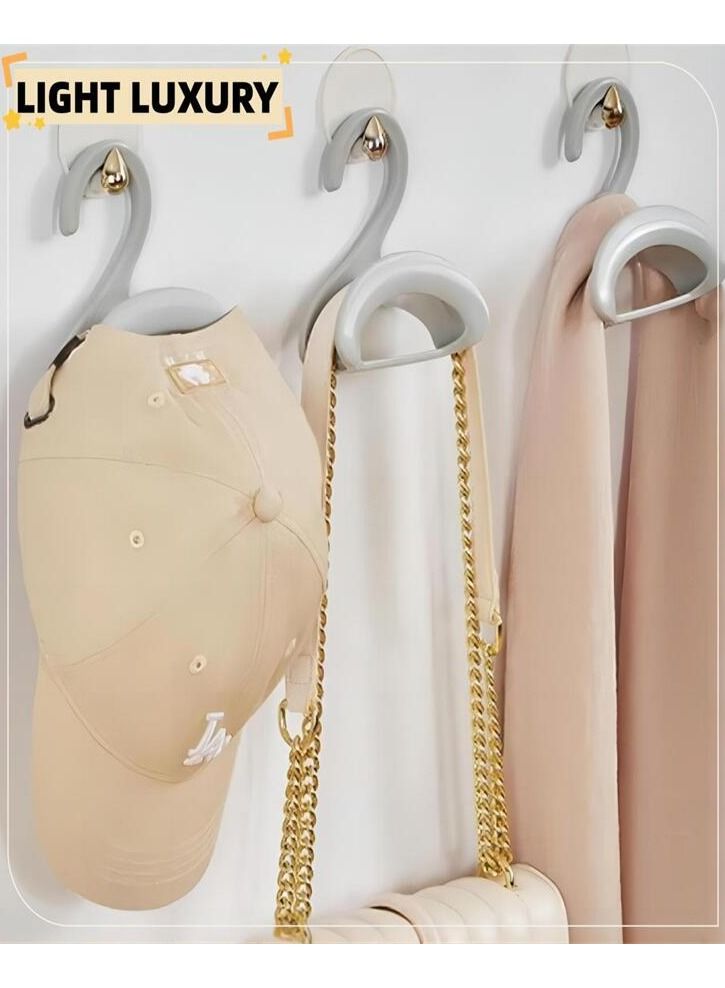 2 PCS Hanging Handbag Purse Organizer for Closet, Purse Bag Storage Holder for Wardrobe Closet Space Saving Purse Organizers System Grey  - Image 3