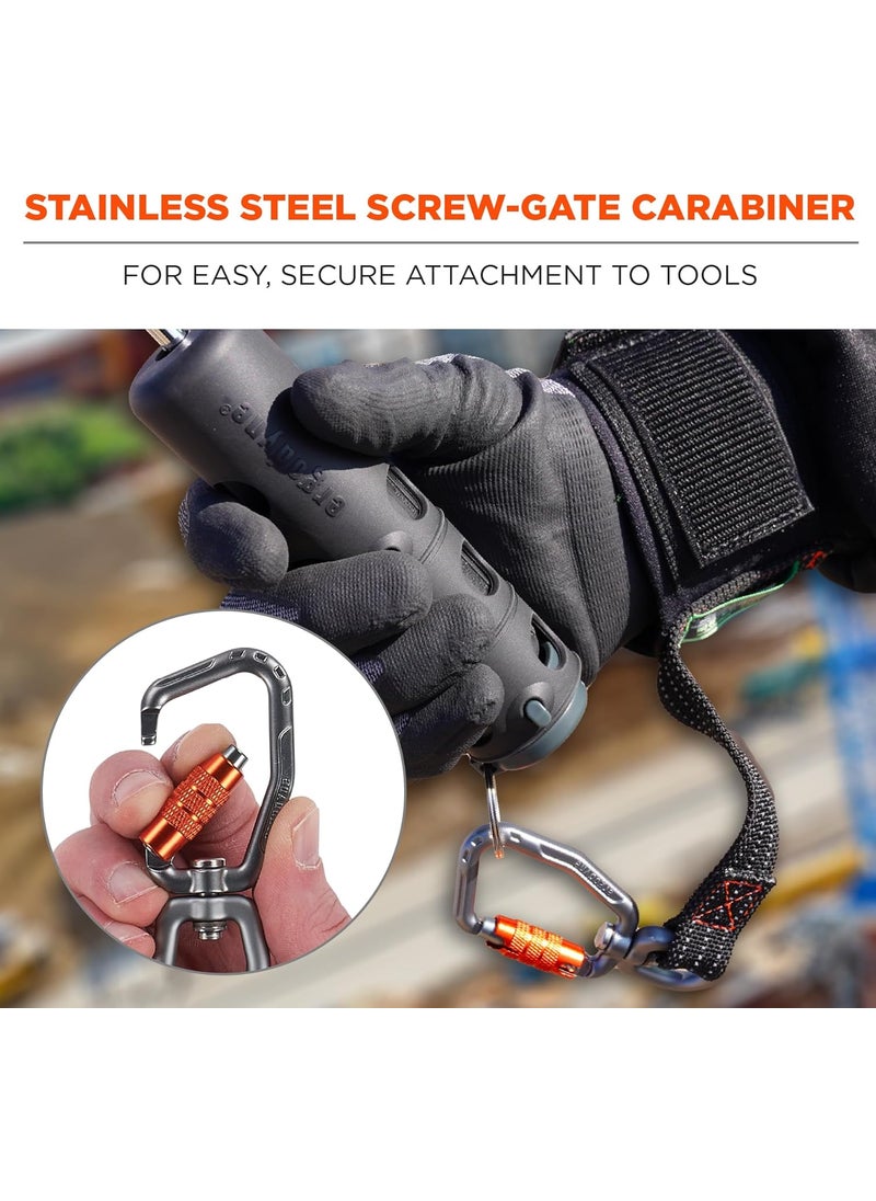 Ergodyne Ergodyne Squids 3122 Wrist Tool Lanyard Carabiner Tool Tethering Attachment Tool Weight Rating 5lbs  - Image 4
