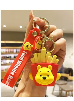 Disney Cartoon Winnie the Pooh Silicone Keychain Bag Pendant Decoration Accessories  - Image 2
