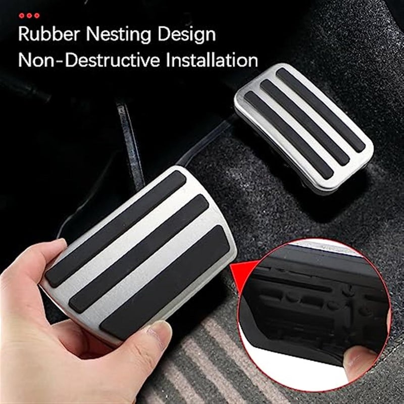 DEMULAX Stainless Steel Car Pedal Covers - Image 5