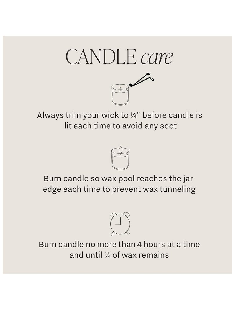 Sweet Water Decor Sweet Water Decor, Be Still and Know, Sea Salt, Jasmine, Cream, and Wood Scented Soy Wax Candle for Home | 9oz Clear Jar, 40 Hour Burn Time, Made in the USA - Image 3