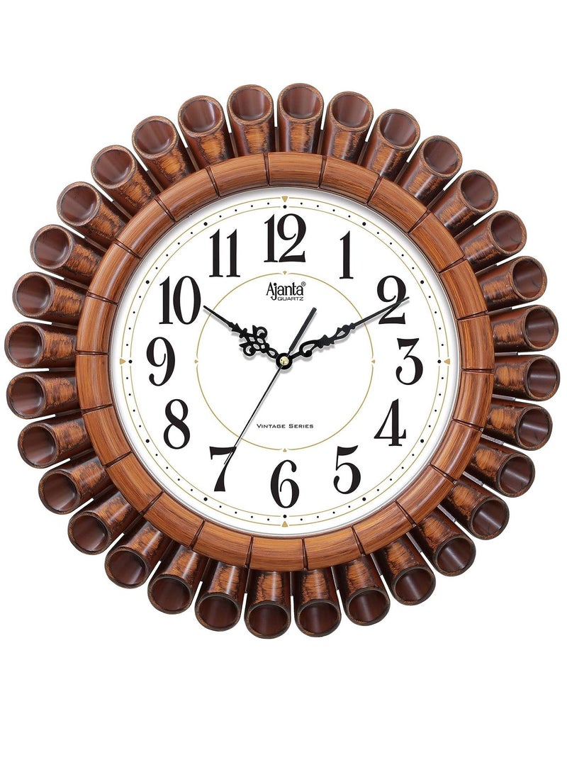 Ajanta Quartz Wall Clock 16 Inches Vintage Wall Clock for Bedroom, Hall, Office and Drawing Room  - Image 1