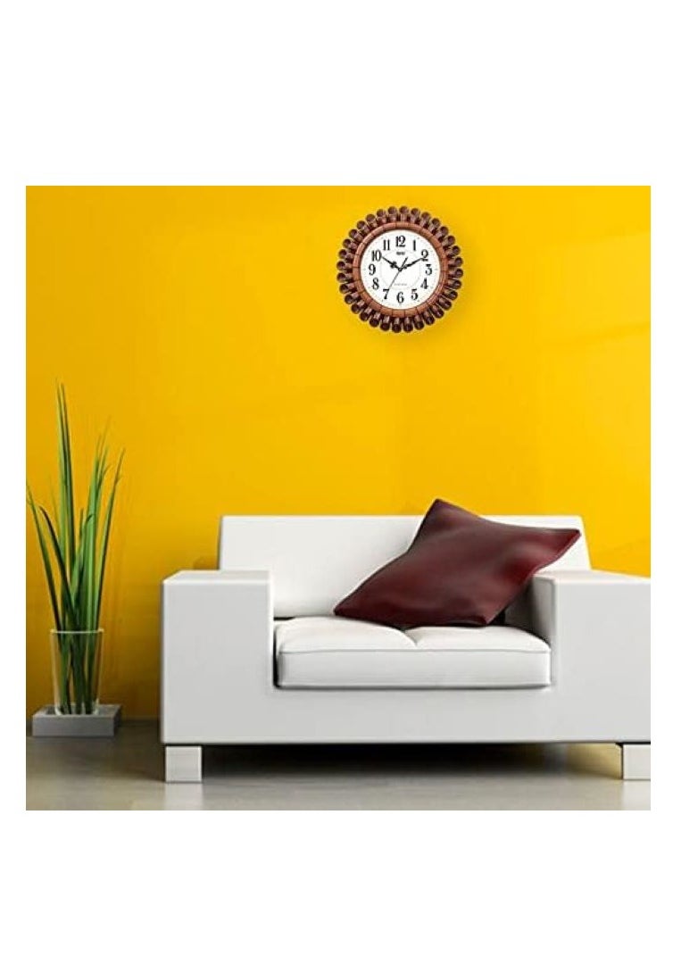 Ajanta Quartz Wall Clock 16 Inches Vintage Wall Clock for Bedroom, Hall, Office and Drawing Room  - Image 2