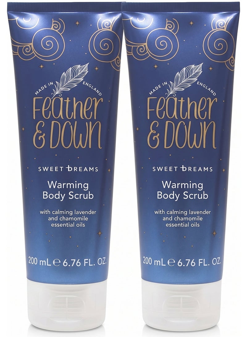 Feather & Down Pack of 2 - Warming Body Scrub 200ml FE2021 - Image 1