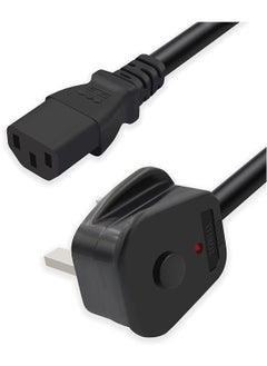 S-TEK 1.8 Mtr Desktop Power Cord with  Off and On Button,  Pure Copper Wire, 3 Pin Connector, For Computers, TVs, Monitors, & More - pzsku/ZC23877712DE579279710Z/45/_/1642693630/8dc7e0eb-a1b2-4dcf-8ee0-8c570e386233